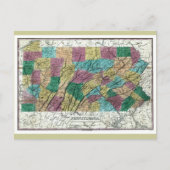 De oude Kaart van 1829 Pennsylvania (Voorkant)