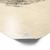 De oude Kaart van de Muziek van het Blad van Canad Foto Afdruk (Hoek)