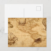 De oude kaart van de Verenigde Staten (Voorkant / Achterkant)