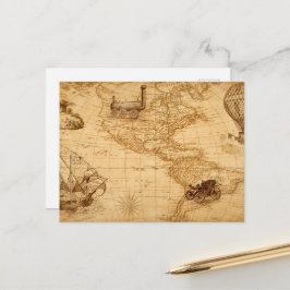 De oude kaart van de Verenigde Staten