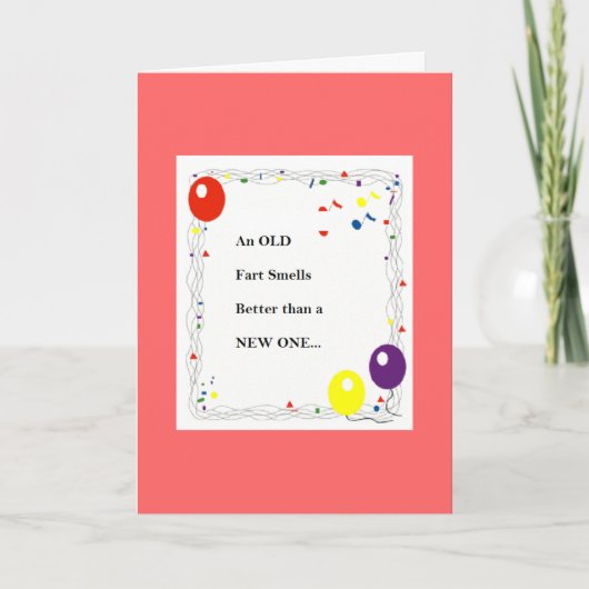 De oude Kaart van de Verjaardag Fart (Voorkant)