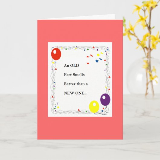 De oude Kaart van de Verjaardag Fart (Gele Bloem)