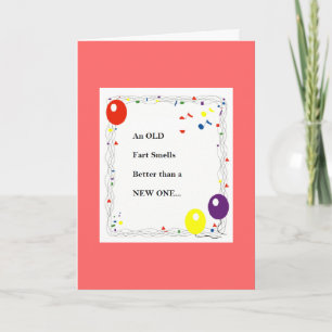 De oude Kaart van de Verjaardag Fart