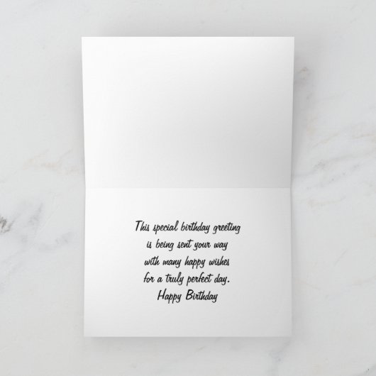 De oude Kaart van de Verjaardag van Auto's (Binnen)