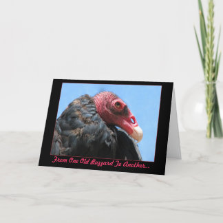 De oude Kaart van de Verjaardag van de Buizerd