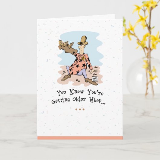 De oude Kaart van de Verjaardag van de Kerel (Gele Bloem)