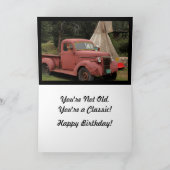 De oude Kaart van de Verjaardag van de Vrachtwagen (Binnen)