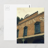 De oude Kaarten van de Bouw van de Westerne Bar (Voorkant / Achterkant)