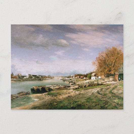 De oude kade in Bercy, Parijs, 1880 Briefkaart (Voorkant)