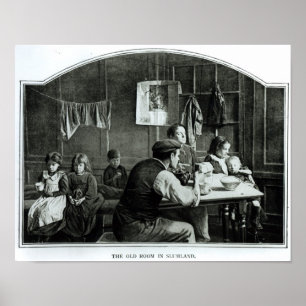 De oude kamer in Slumland Poster