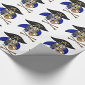 De oude kapitein Pirate Cadeaupapier (Hoek)