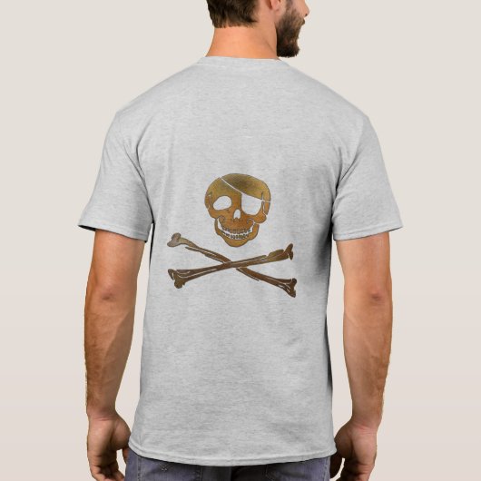 De oude kapitein Pirate T-shirt (Achterkant)