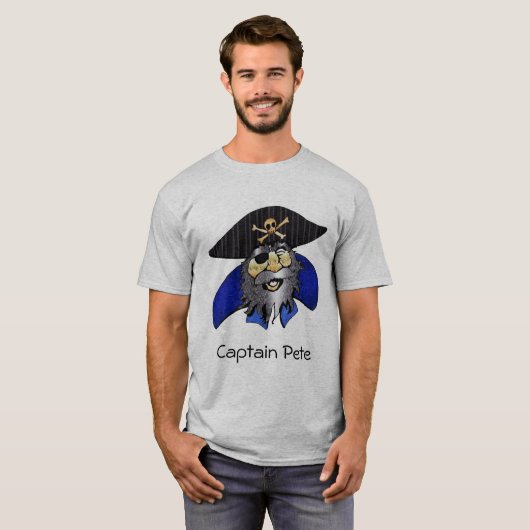 De oude kapitein Pirate T-shirt (Voorkant volledig)
