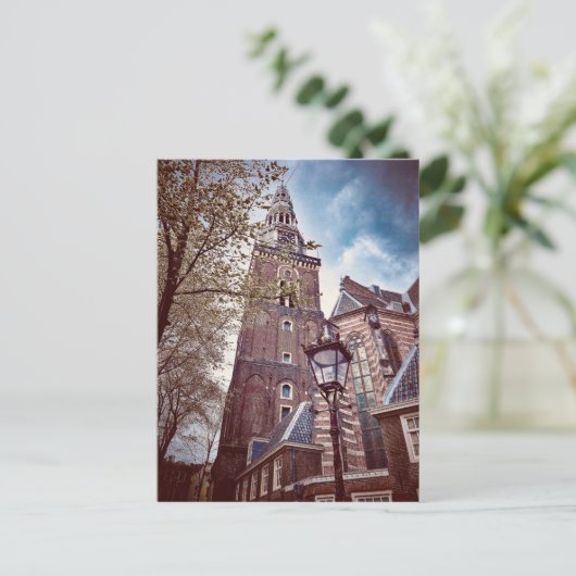 De oude kerk, Amsterdam Briefkaart (Staand voorkant)