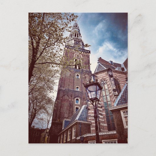 De oude kerk, Amsterdam Briefkaart (Voorkant)