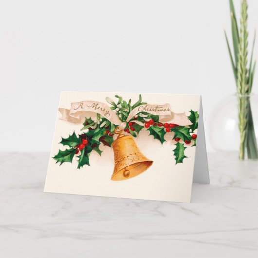 De oude Kerstkaart van de Mode - Hulst Feestdagen Kaart (Voorkant)