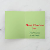 DE OUDE KERSTKAART VAN DE TIJD FEESTDAGEN KAART (Binnen)