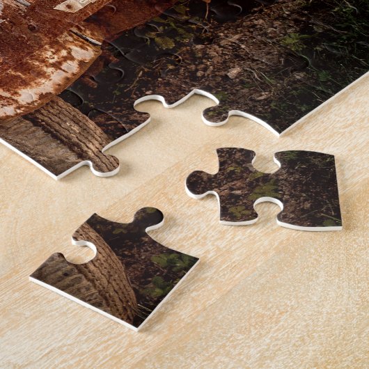 De oude levering van legpuzzel (Zijkant)