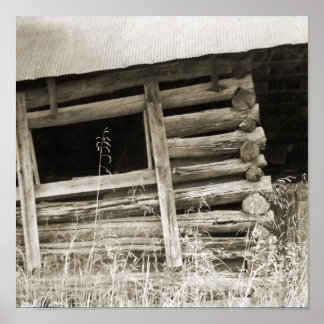 De oude Logcabine Poster