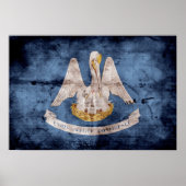 de oude Louisianaanse vlag; Poster (Voorkant)