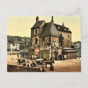 De oude luitenant, Honfleur, Frankrijk, klassieker Briefkaart