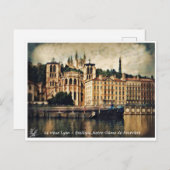 De oude Lyon - basiliek van Fouvière Briefkaart (Voorkant / Achterkant)