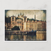 De oude Lyon - basiliek van Fouvière Briefkaart (Voorkant)