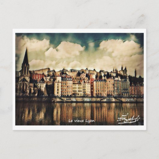De oude Lyon Briefkaart (Voorkant)