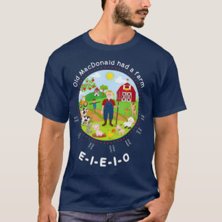De oude MacDonald had een boerderij Engelse Nurser T-shirt