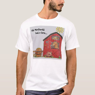 De oude MacDonald had een Boerderij T-shirt