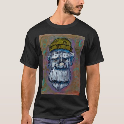 De oude man bij de dokken t-shirt (Voorkant)