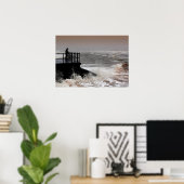 De Oude Man en de Razende Zee Poster (Thuiskantoor)