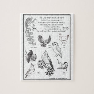 De Oude Man Gedicht Legpuzzel, 20x25 cm, 110 stuks Legpuzzel