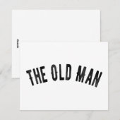 De Oude Man Vader Funny Vaderdag Cadeau Feestdagenkaart (Voorkant / Achterkant)