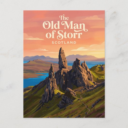 De Oude Man van Storr Schotland Briefkaart (Voorkant)