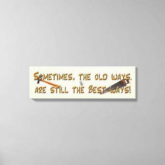 De oude manieren canvas afdruk (Voorkant)