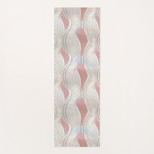 De oude metallische 3D Red Grey textuur ziet er Yo Yogamat