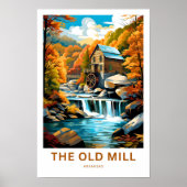 De oude Mill Arkansas Reisprint Poster (Voorkant)