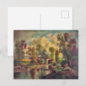 De oude Mill Stream Briefkaart (Voorkant / Achterkant)