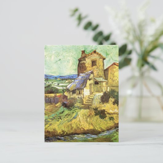 De oude Mill van Vincent van Gogh Briefkaart (Staand voorkant)