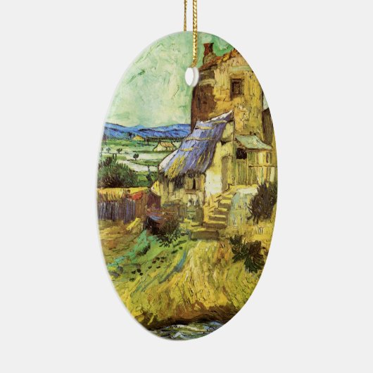 De oude Mill van Vincent van Gogh Keramisch Ornament (Rechts)