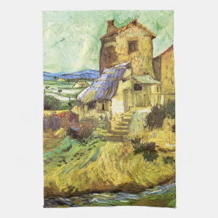 De oude Mill van Vincent van Gogh Theedoek