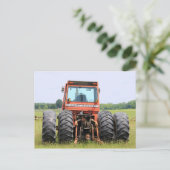 De oude modeltrekker van de Massey Cab op een gebi Briefkaart (Staand voorkant)