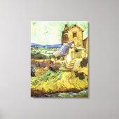 De Oude Molen door Vincent van Gogh Canvas Afdruk (Voorkant)