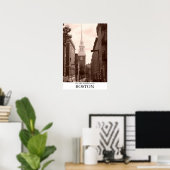 De oude Noordelijke Kerk in Boston, Massachusetts Poster (Thuiskantoor)