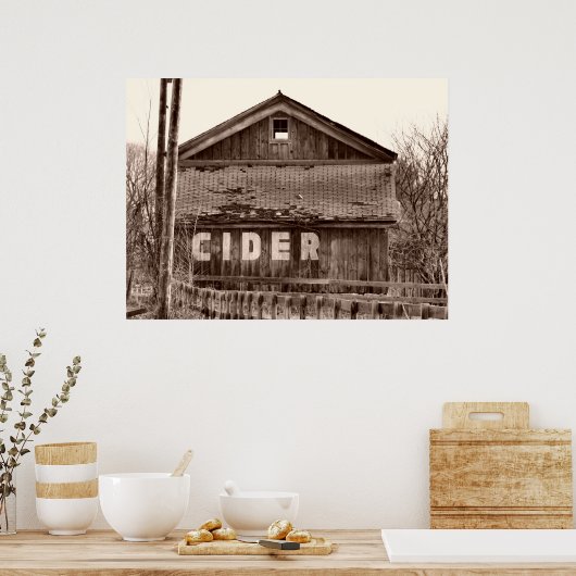 De oude Orchard Poster (Keuken)