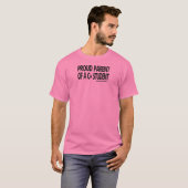 De Oude Ouder van een C+ Student - Zwarte Tekst T-shirt (Voorkant volledig)