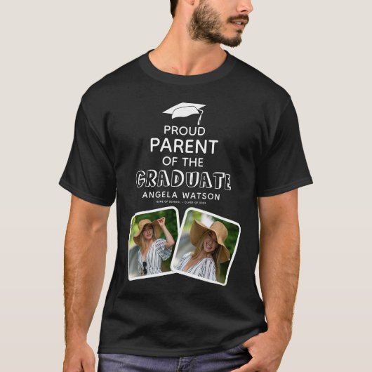 De Oude Ouder van het Afstuderen Afstuderen T-shirt (Voorkant)