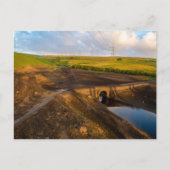 De oude Packhorse Bridge van Baitings Briefkaart (Voorkant)