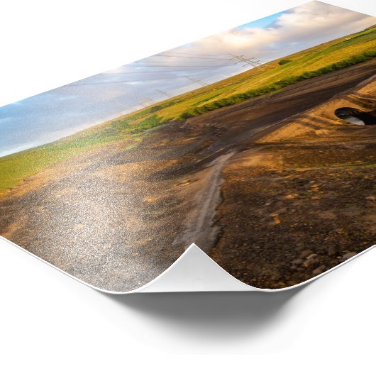 De oude Packhorse Bridge van Baitings Foto Afdruk (Hoek)